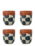 Bloomingville - Check Cup - Kohvitassid - 375 ML