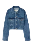 Calvin Klein Jeans - Denim Cropped Trucker Blue Carol - L&uuml;hikesed teksap&uuml;ksid - S