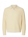 Selected - Slhdereck Light Knit Relaxed Open Polo - Pikkade varrukatega kootud polos&auml;rgid - XXL