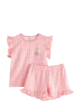 Lindex - Pyjama Set In Gingham - Pidžaamakomplektid - 110/116