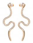 Pilgrim - Dagny Crystal Earrings Gold-Plated - Statement k&otilde;rvar&otilde;ngad - ONE SIZE