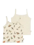 Petit Piao - Ppstar Girls Undershirt 2-Pack - Varrukateta - 104