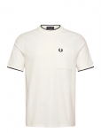Fred Perry - Pocket Detail Pique T-Shirt - L&uuml;hikeste varrukatega - M