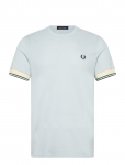Fred Perry - Twin Tipped Cuff T-Shirt - L&uuml;hikeste varrukatega - XS