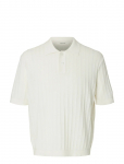 Selected - Slhdane Ss Knit Color Structure Polo - L&uuml;hikeste varrukatega - XXL