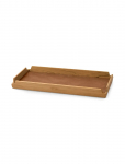 LIND DNA - Teak Tray Square Slim Airy Nupo Nature/Teak - Kandikud - 36.6X14.6X3.5CM
