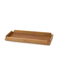 LIND DNA - Teak Tray Square Slim Airy Nupo Nature/Teak - Kandikud - 36.6X14.6X3.5CM