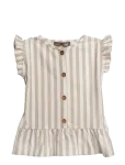 Hanevild - Striped Frilled Top - Pluusid ja tuunikad - 122/128