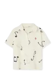 THE ANIMALS OBSERVATORY - Cuckoo Kid Shirt White Tree - L&uuml;hikeste varrukatega polos&auml;rgid - 104