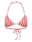 Monki - Halterneck Triangle Seersucker Bikini Top - Kolmnurksed bikiinitopid - L