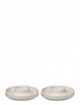 Blomus - Set Of 2 Egg Cups - 2,5 Cm, &Oslash; 10,5 Cm - Pilar - Moonbeam - Munatopsid - &Oslash; 10.4CM