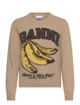 Ganni - Wool Crewneck Sweater - Džemprid - L