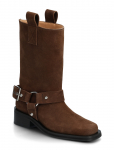 GANNI - Mid Shaft Biker Boot Recycled Suede Pelinova - Kauboisaapad - 36