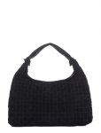 Nunoo - Maxi Dandy Braided Suede Black - Rihmaga kotid - ONE SIZE