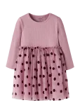 Name It - Nmfnagina Ls Tulle Dress - Pikkade varrukatega vabaajakleidid - 116
