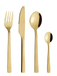 Aida - Raw Cutlery Gold Colour Coating 24 Pcs Set - S&ouml;&ouml;giriistade komplektid - ONE SIZE