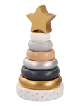 JaBaDaBaDo - Stacking Toy Silver - Virnastatavad klotsid - ONE SIZE
