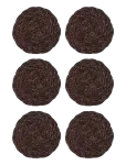 House Doctor - Placemat, Hdcoaster, Chocolate - Joogialused - H:0.5CM.XL:10CM.STORAGE BA