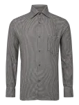 Oscar Jacobson - Straight Fit Casual Spread Houndstooth - Mustriga s&auml;rgid - XXXL