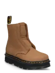 Dr. Martens - Zebzag Laceless Wl Cocoa Brown Milled Nubuck Wp - Madala kontsaga poolsaapad - 38