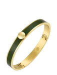 Bud To Rose - Capri Enamel Bracelet Green/Gold - K&auml;ev&otilde;rud - ONE SIZE