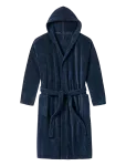 Schiesser - Navy Blue Terry Towelling Bathrobe - Essentials - Hommikumantlid - XL