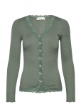 Rosemunde - Rwbabette Silk Ls V-Neck Lace Cardi - Kardiganid - M