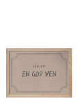 Kunskapstavlan&reg; - Diplom For At V&aelig;re En God Ven, Dusty Rose - P&aring; Danska - Posters - DANISH