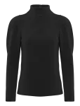 Selected - Slffenja Ls T-Neck Top B Noos - Pikkade varrukatega - XS