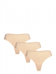 Under Armour - Ua Pure Stretch No Show Thong -Solid 3Pk - Stringid - L