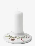K&auml;hler - Hammersh&oslash;i Christmas Block Candle Holder H4 White W. Deco - K&uuml;&uuml;nlajalad - 13 cm