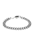 IX Studios - Ix Chunky Curb Bracelet Silver - K&auml;eketid - 21 cm