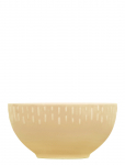 Aida - Confetti Mustard Sk&aring;l M/Relief Porcel&aelig;n 14 Cm. - Hommikus&ouml;&ouml;gikausid - &Oslash; 14 CM x 15.3