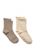 Minymo - Socks W. Lettuce Edge (2-Pack) - Sokid - 35\38