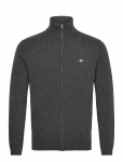 Gant - Extrafine Lambswool Zip Cardigan - Poolpika lukuga džemprid - M