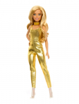 Barbie - Fashionistas Doll, Blonde Hair & Golden Jumpsuit - Nukud - ONE SIZE