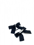 Pipol's Bazaar - Sandra Bow Clip Plus Elastic Black - Juukseklambrid - ONE SIZE
