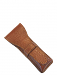 Parker - Leather Pouch Brown For Safety Razors - Pardlid - ONE SIZE