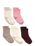 Minymo - Socks W. Knit (5-Pack) - Sokid - 15\18