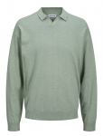 Jack & Jones - Jjcolin Slub Knit Polo Ls - Pikkade varrukatega kootud polos&auml;rgid - S