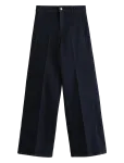 Lindex - Wide Noomi Trousers In Denim With Stretch - Lai jalg - 48