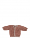 Smallstuff - Cardigan W. Zipper, Boucl&eacute; Merino Wool, Rose - Fliisjakid - 80/86