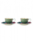 Maxwell & Williams - Silk Road Demi Cup & Saucer Blue  2-Psc - Teetassid - 8.5 CL