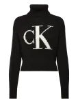 Calvin Klein Jeans - Blown Up Ck Loose Sweater Contra - K&otilde;rge kaelusega - XS