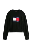 Tommy Jeans - Tjw Melange Flag Sweater Rib Ext - Džemprid - L