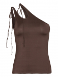 Monki - Asymmetric Tie Jersey Tank Top - Varrukateta - XXS