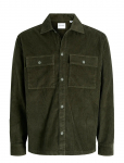 Jack & Jones - Jjeperfect Corduroy Overshirt Ls Sn - Velvets&auml;rgid - XL
