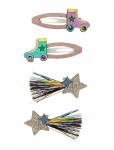 Mimi & Lula - Clip Pack - Rollerskate Dancing Queen - Juukseklambrid - ONE SIZE