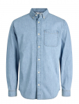 Jack & Jones - Jjebrook Jjoxford Shirt Akm 990 Noos - Teksas&auml;rgid - XXL