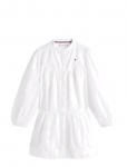 Tommy Hilfiger - Broderie Anglaise Dress Ls - Pikkade varrukatega vabaajakleidid - 164